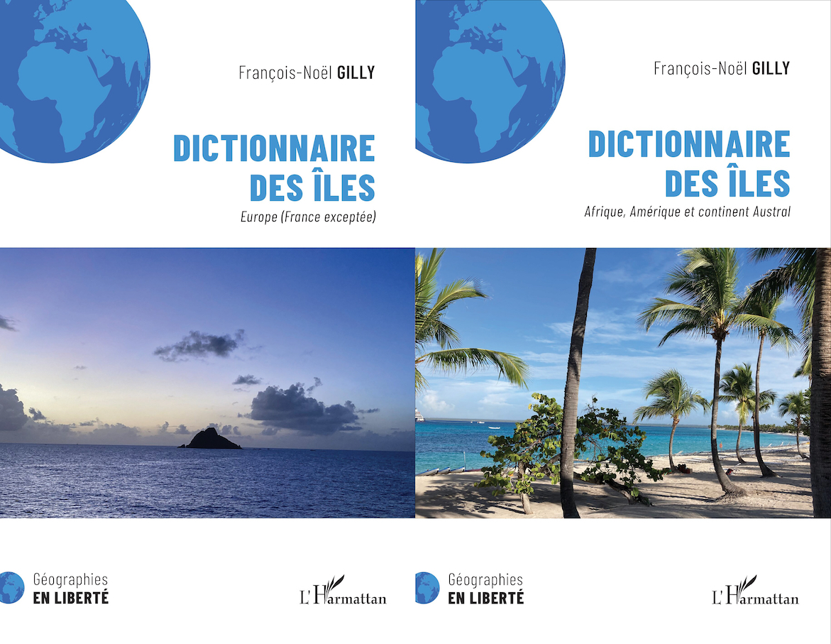 <em>Dictionnaire des &icirc;les&nbsp;: Afrique, Am&eacute;rique et continent austral</em>&nbsp;; <em>Europe (France except&eacute;e)</em>
