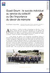 Ouadi Doum : le succès individuel au service du collectif ou De l’importance du devoir de mémoire (T 884)
