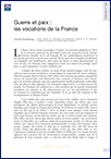   Guerre et paix : les vocations de la France (T 859)
